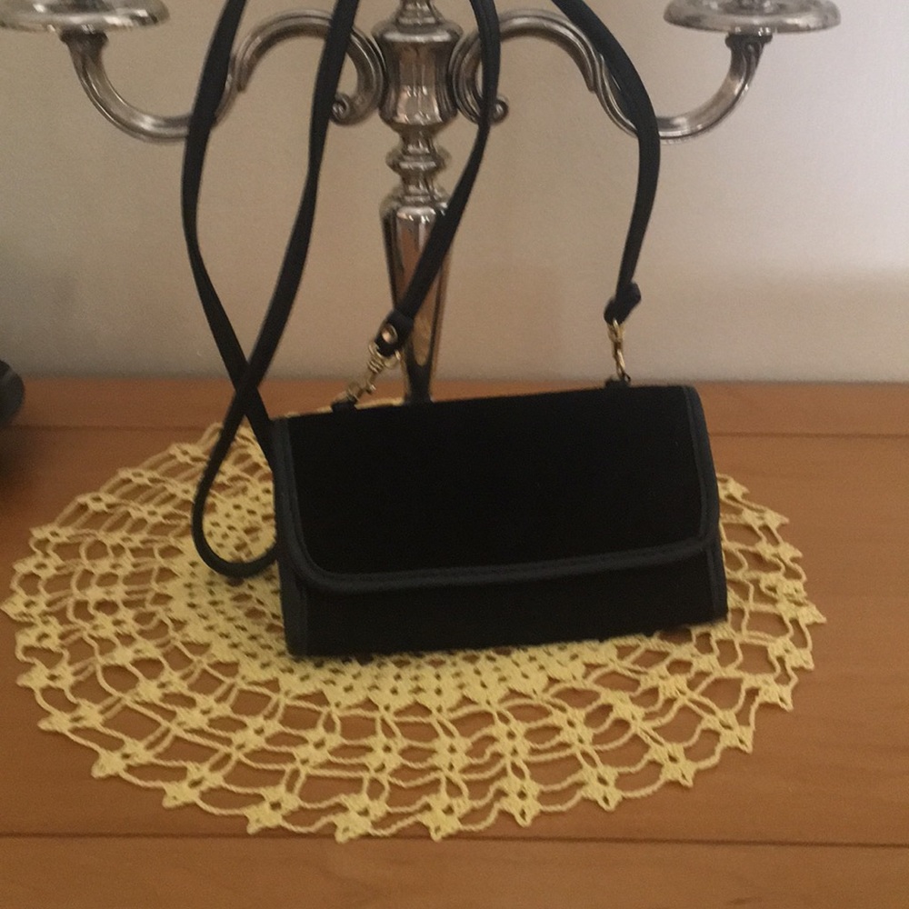 Black Suede Wallet